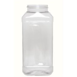 32 oz PET Jar, Square, 63-485, ,