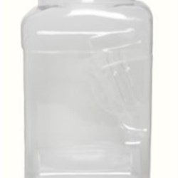 120 oz PET Straight Sided, Square, 110-400, Grip