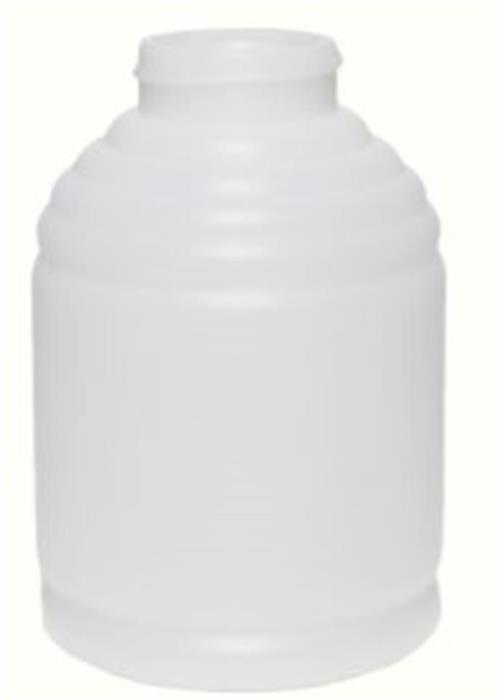 12 oz HDPE Novelty, Round, 38-400, Ribbed/Fluted ,