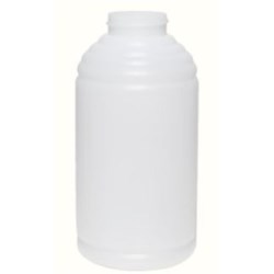 16 oz HDPE Novelty, Round, 38-400, Ribbed/Fluted ,