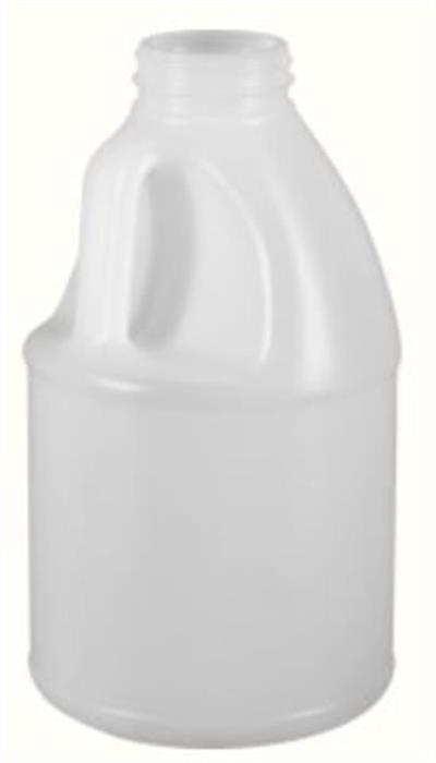 64 oz HDPE Handleware, Round, 53-400, Label Indent ,