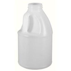 64 oz HDPE Handleware, Round, 53-400, Label Indent ,