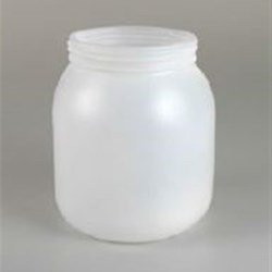 0.75 gal HDPE Jar, Round, 120-400, ,