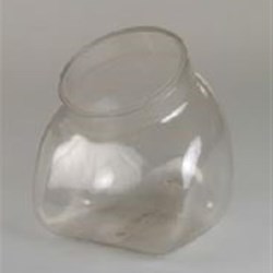PVC Jar, Round, 108mm, Offset Neck ,