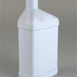 1 qt HDPE Straight Sided, Oblong, 43-400, ,