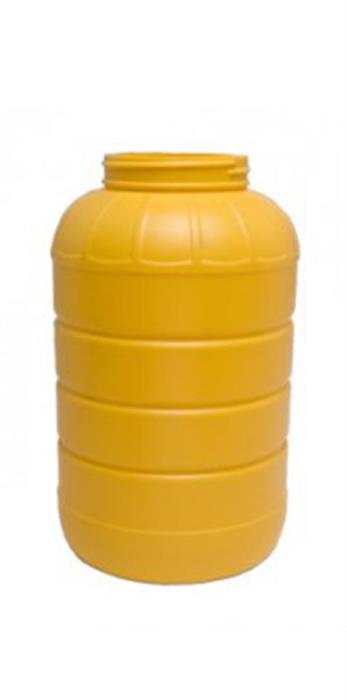 1 gal HDPE Jar, Round, 89mm, Ribbed