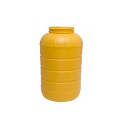 1 gal HDPE Jar, Round, 89mm, Ribbed