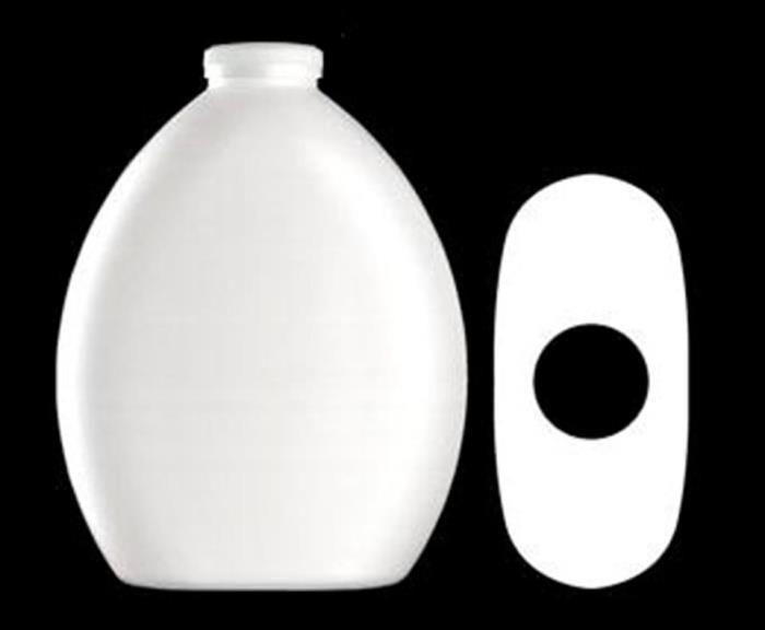 400 ml HDPE Convex Oval, Special Snap, ,