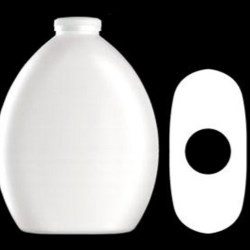 400 ml HDPE Convex Oval, Special Snap, ,