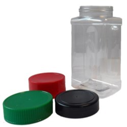 22 oz PET Jar Oblong, 63-485, Label Indent Grip