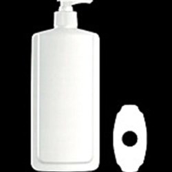 500 ml HDPE Straight Sided Oblong, 24-410, ,