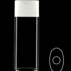 250 ml Pctg Straight Sided, Oval, 25mm Snap On, ,