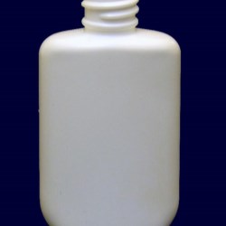 1.25 oz LDPE Straight Sided, Oval, 15-415Special, 3M Unitek Silkscreen, 1-pass; 2-sides, White ,