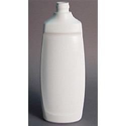 22 oz HDPE Convex Oblong, 24mm Snap On, Label Indent