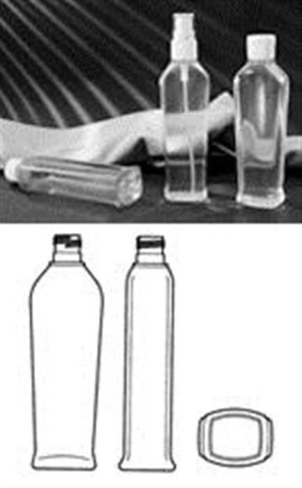 4 oz PVC Pinch Oblong, 20-415, Footed