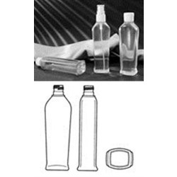 4 oz PVC Pinch Oblong, 20-415, Footed
