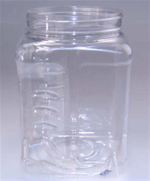 64 oz PET Jar, Square, 110-400, ,