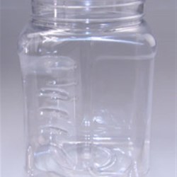 64 oz PET Jar, Square, 110-400, ,