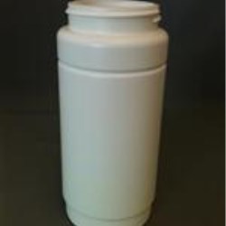 330 cc HDPE Packer, Round, 53-400, Footed ,