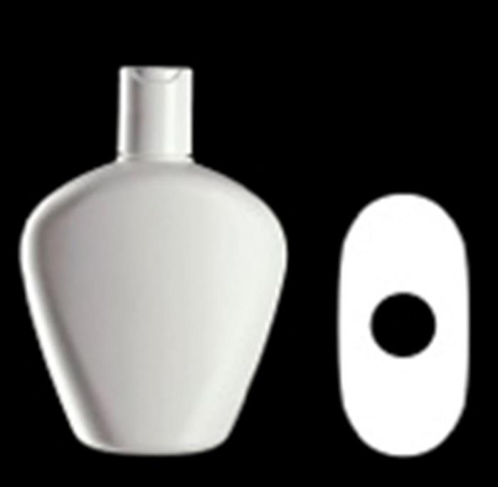 300 ml HDPE Reverse Tapered, Oval, 24-410, ,