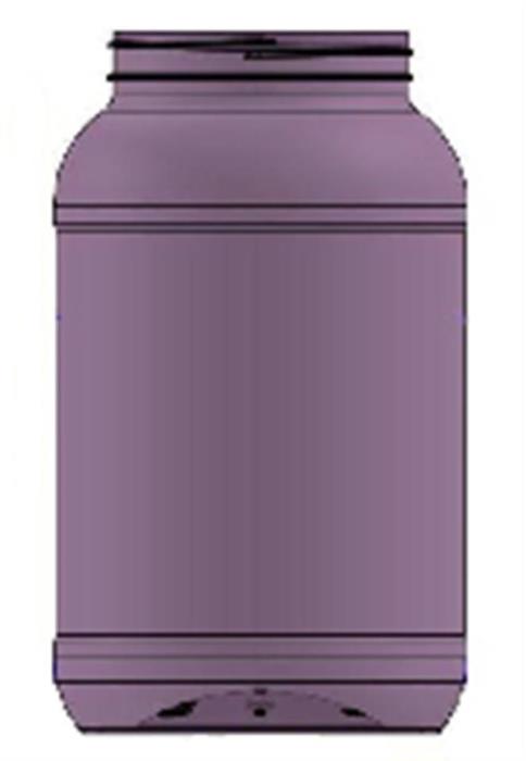 3.78 ltr PET Jar, Round, 110-400, Label Indent