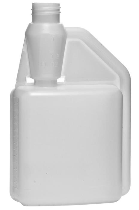 32 oz HDPE Measure/Dispense, Oblong, 28-400Special, ,