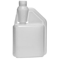 32 oz HDPE Measure/Dispense, Oblong, 28-400Special, ,