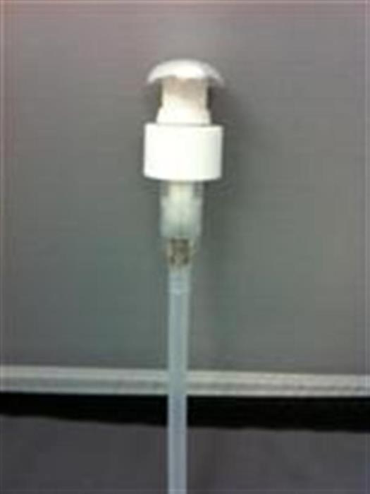 28-400 P/P Lotion Pump Ribbed Closure F217 2cc 