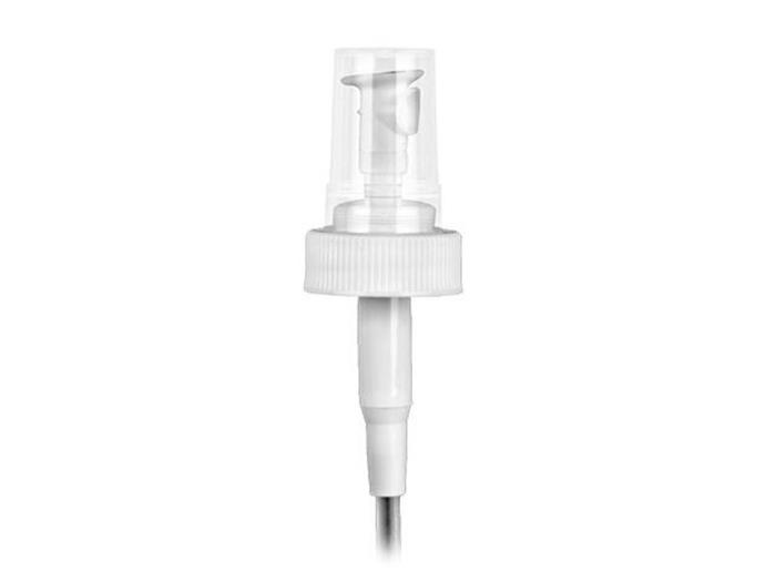 28-400 P/P Sprayer Angle Cut Dip Tube Clear Hood 1.0ml, 5.8125