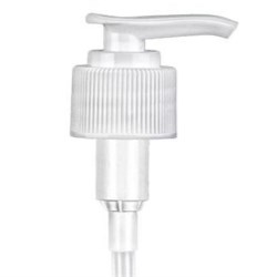 24-410 P/P Lotion Pump Ribbed Closure Saddle Head 2 cc, 