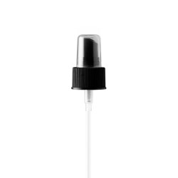 24-410 P/P Fine Mist Sprayer Ribbed Closure Clear Hood .16cc, 