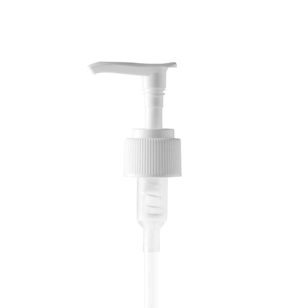 24-410 P/P Lotion Pump Fine Ribbed Closure Saddle Head 2 cc,