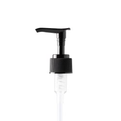 24-410 P/P Lotion Pump Ribbed Closure Saddle Head 2 cc, 
