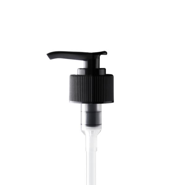 28-410 P/P Lotion Pump Fine Ribbed Closure Saddle Head 2 cc,