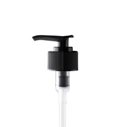 28-410 P/P Lotion Pump Fine Ribbed Closure Saddle Head 2 cc, 