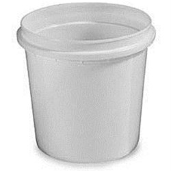 32 oz HDPE Pry-Off Tub, Round, ,Pryoff