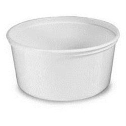 32 oz HDPE Tub, Round, ,Squat