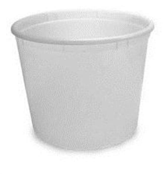 160 oz HDPE Tub, Round, ,No Bails
