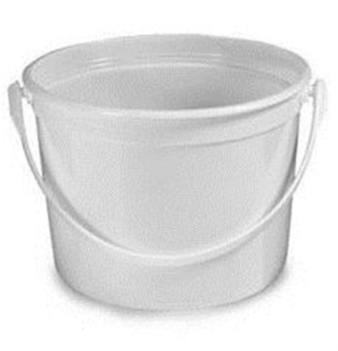 64 oz HDPE Tub, Round, ,Handled