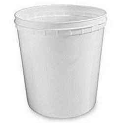 1 gal HDPE Tub, Round, ,Tall