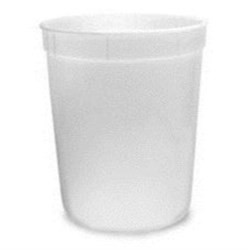 2 gal HDPE Tub, Round, ,No Bails