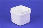 2.1 ltr HDPE Pail, Square, ,Thin Wall No Handle