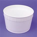 6 qt HDPE Pail, Round, ,Nestable No Handle