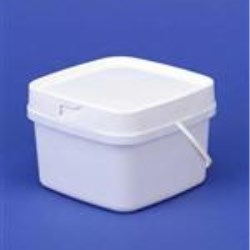 1.6 ltr HDPE Pail, Square, 774,Thin Wall No Handle