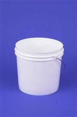 2 gal HDPE Paint Can, Round, ,Nestable With METAL HANDLE