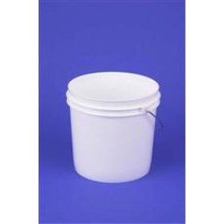 2 gal HDPE Paint Can, Round, ,Nestable With METAL HANDLE