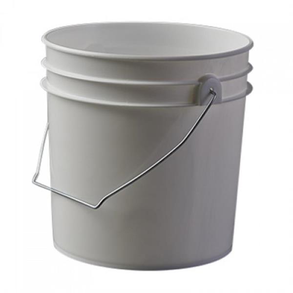 1 gal HDPE Pail, 65 mil Round, With METAL HANDLE