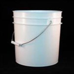 2 gal HDPE Pail, 65 mil Round, With METAL HANDLE 