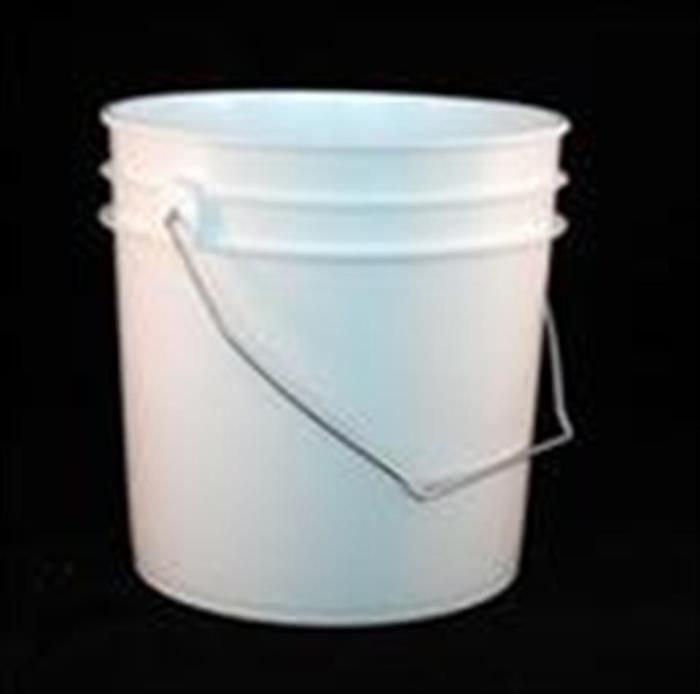 1 gal HDPE Pail, Round, With METAL HANDLE