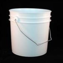 1 gal HDPE Pail, Round, With METAL HANDLE